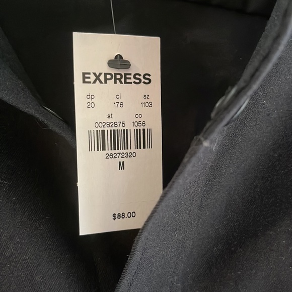 Mens Express black button down shaket. - Picture 3 of 3